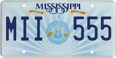 MS license plate MII555