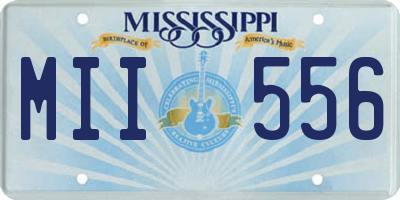 MS license plate MII556