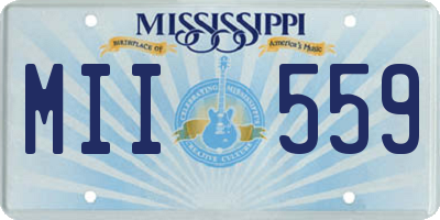 MS license plate MII559