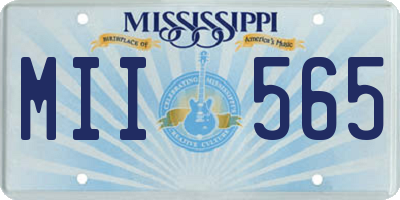 MS license plate MII565