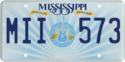 MS license plate MII573