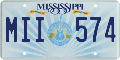 MS license plate MII574