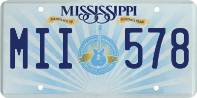 MS license plate MII578
