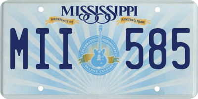 MS license plate MII585