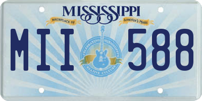 MS license plate MII588