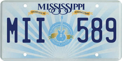 MS license plate MII589