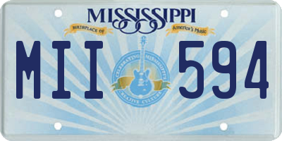 MS license plate MII594