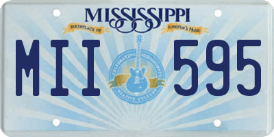 MS license plate MII595