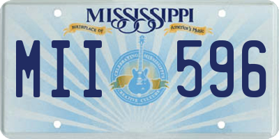 MS license plate MII596