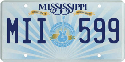 MS license plate MII599