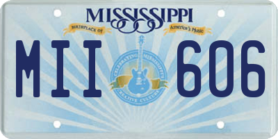 MS license plate MII606