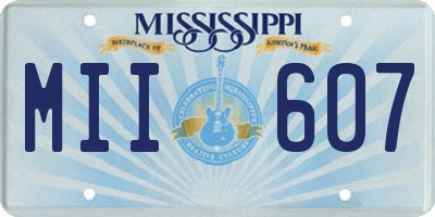 MS license plate MII607