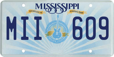 MS license plate MII609