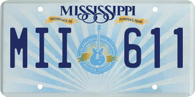 MS license plate MII611