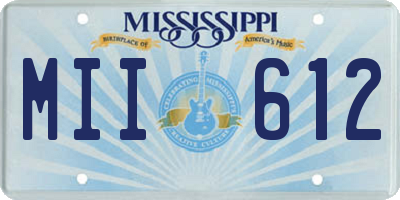 MS license plate MII612