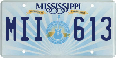 MS license plate MII613