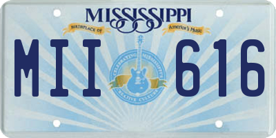 MS license plate MII616