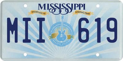 MS license plate MII619