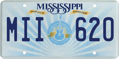 MS license plate MII620