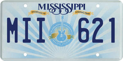 MS license plate MII621