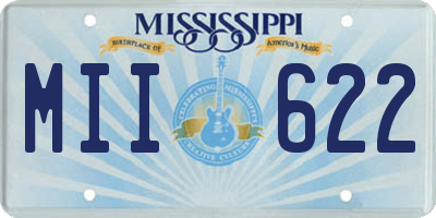 MS license plate MII622