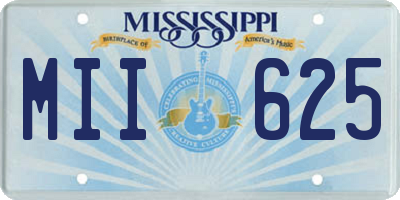 MS license plate MII625