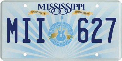 MS license plate MII627