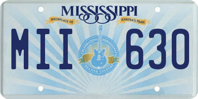MS license plate MII630