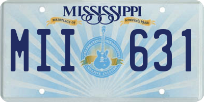 MS license plate MII631