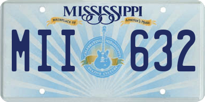 MS license plate MII632
