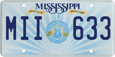 MS license plate MII633