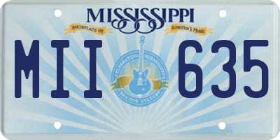 MS license plate MII635