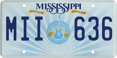 MS license plate MII636