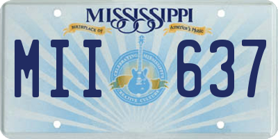 MS license plate MII637