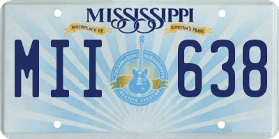MS license plate MII638