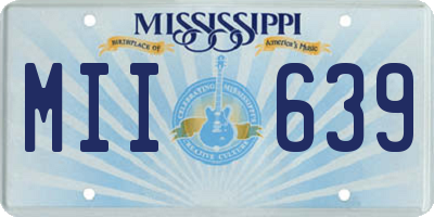 MS license plate MII639