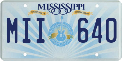 MS license plate MII640