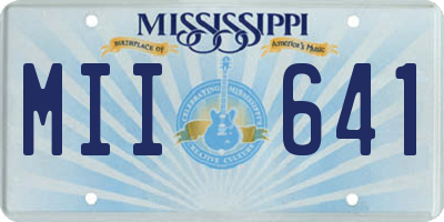 MS license plate MII641