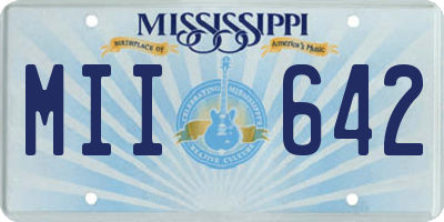 MS license plate MII642
