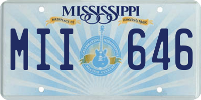 MS license plate MII646