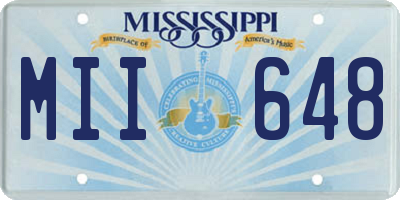 MS license plate MII648