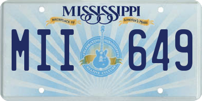MS license plate MII649
