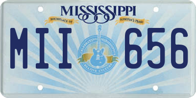 MS license plate MII656