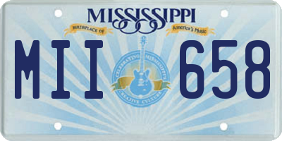 MS license plate MII658