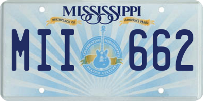 MS license plate MII662