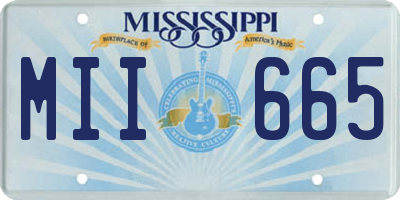 MS license plate MII665