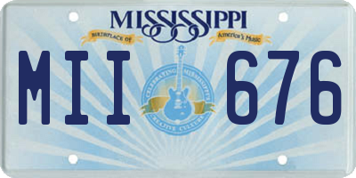 MS license plate MII676