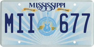 MS license plate MII677