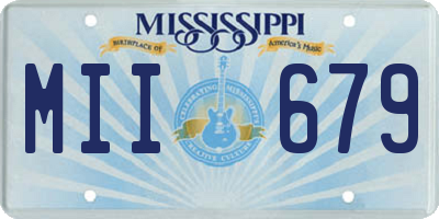 MS license plate MII679