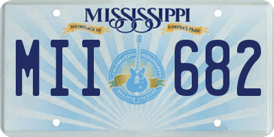 MS license plate MII682